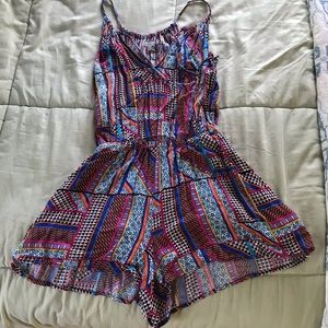 Charlotte Russe patterned romper